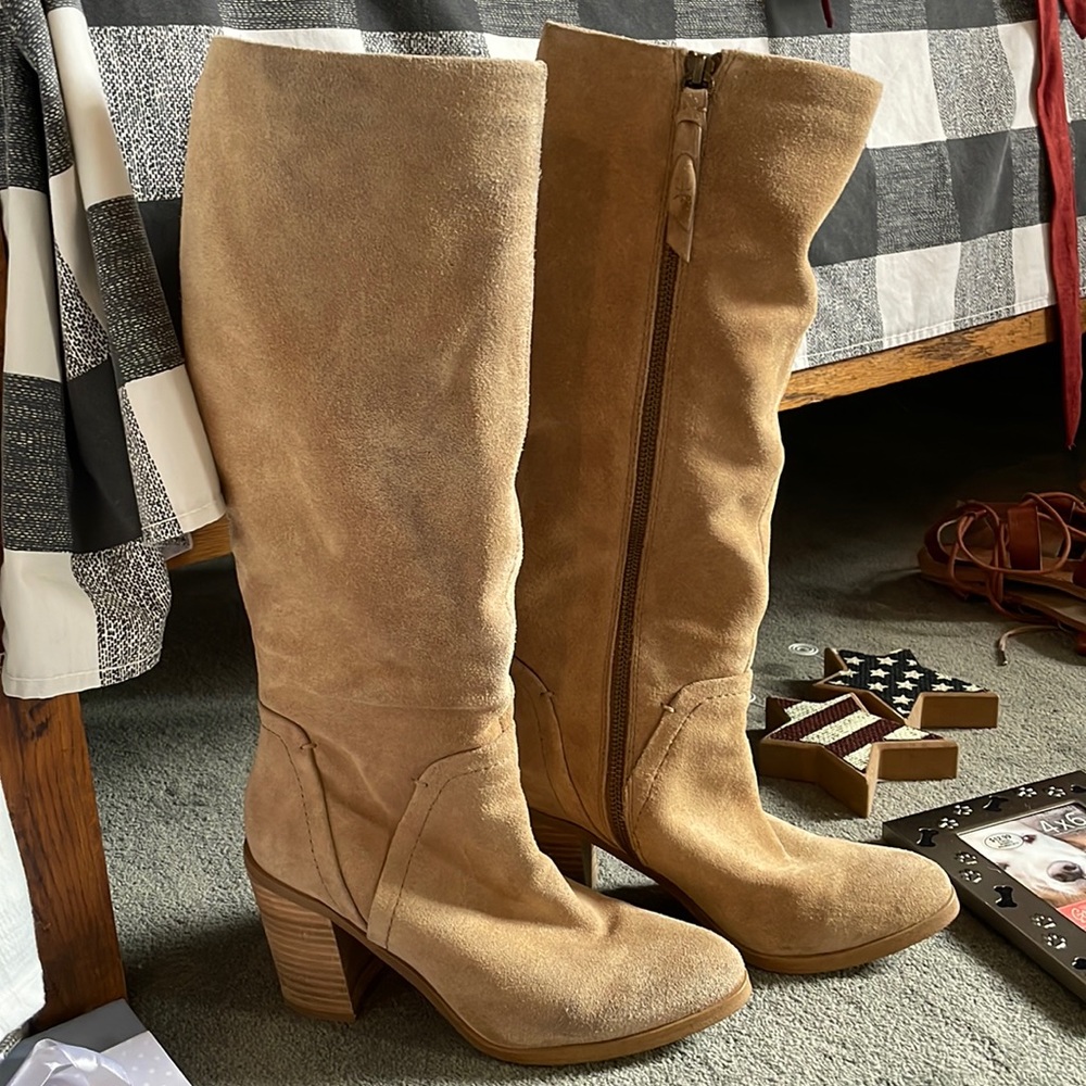 Suede Tall Boots